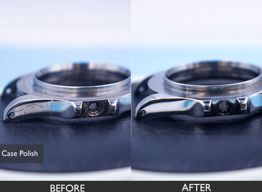 BEFORE AND AFTER CASE POLISH FOR ROLEX SUBMARINER WATCH 05-15-2021