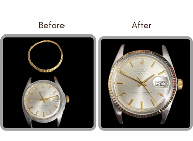 BEFORE AND AFTER - Band Repair, Crystal Replacement, H20 for Rolex Oyster CD224E2B