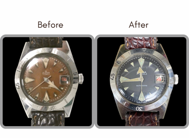 BEFORE AND AFTER - Overhaul, Dial Refinish, and Case Polish for Alpha
