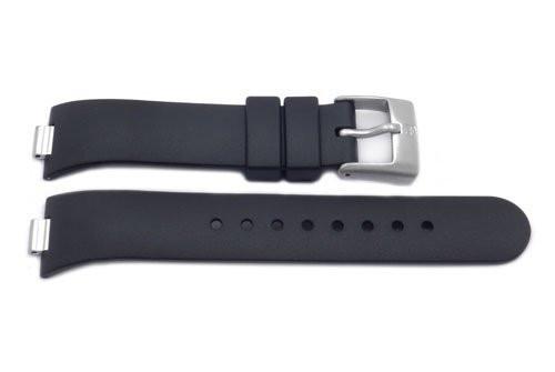 Genuine Swiss Army Black Rubber Summit XLT 7 mm Watch Strap