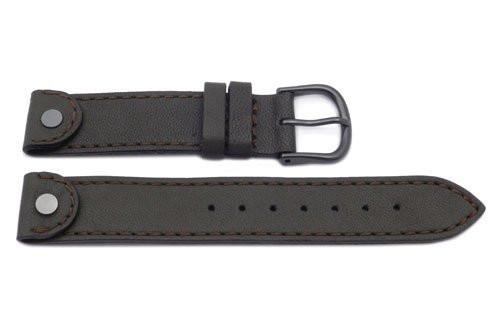 Genuine Swiss Army Brown Ladies' Cavalry Gun Metal Watch Band