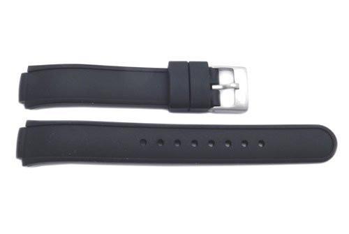 Genuine Swiss Army Black Rubber Base Camp 10.5mm Watch Band
