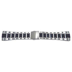 Seiko Ventura Yachting Stainless Steel And Black Resin 26mm Watch Bracelet
