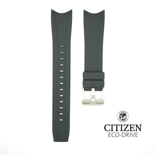 Genuine Citizen Olive Nylon and Leather Eco-Drive 18mm Long Watch