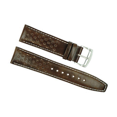 Citizen 22mm Brown Holes Leather Watch Strap
