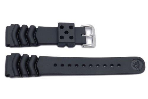 Seiko Genuine Black Rubber Diver's 22mm Watch Strap