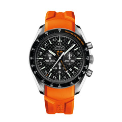 OMEGA SPEEDMASTER HB-SIA CO-AXIAL GMT 21MM ORANGE RUBBER STRAP image