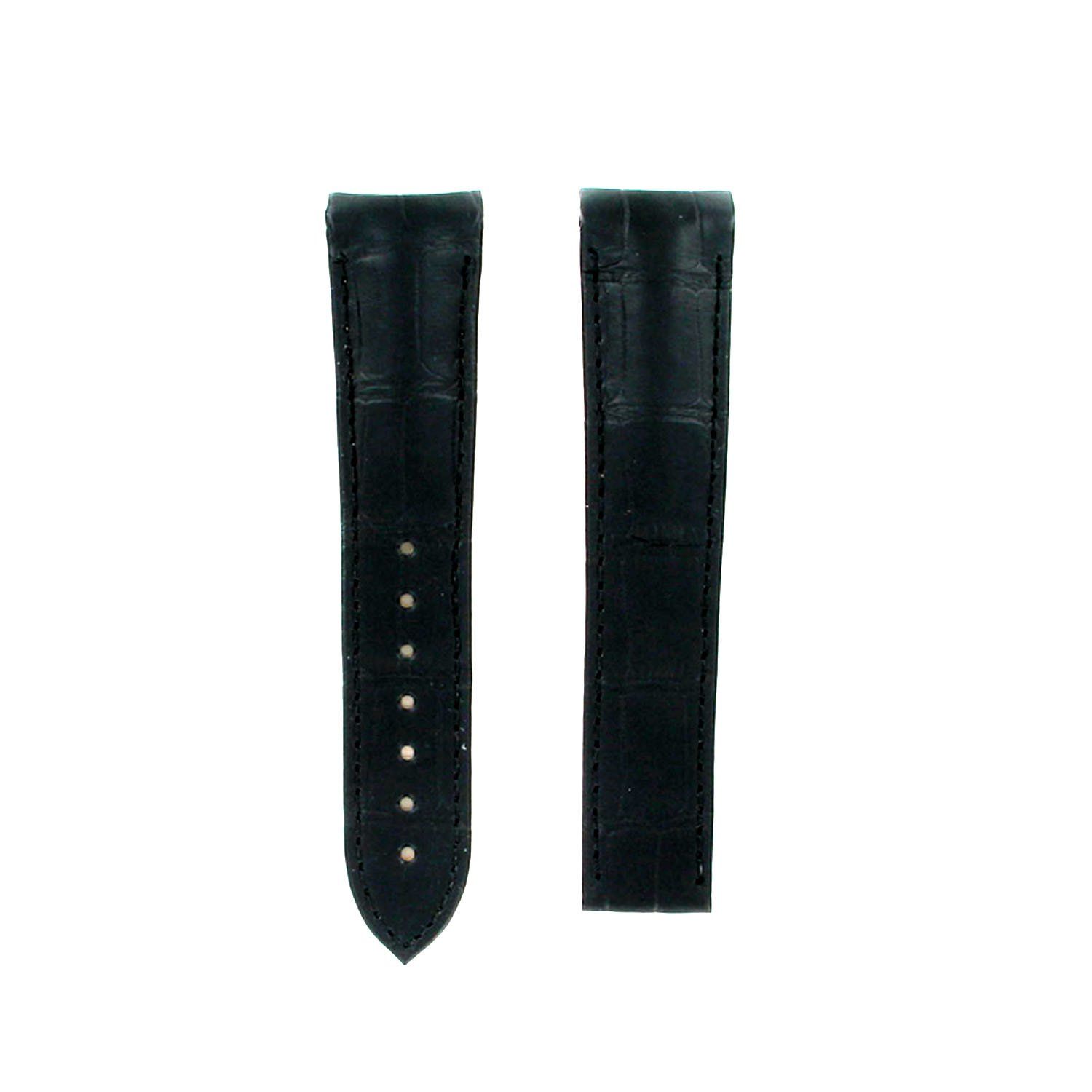 Omega Speedmaster 21mm Black Alligator Genuine  leather Strap 98000349 image