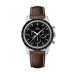 Omega Speedmaster Moonwatch Chronograph 19mm x 16mm Brown Leather Strap image