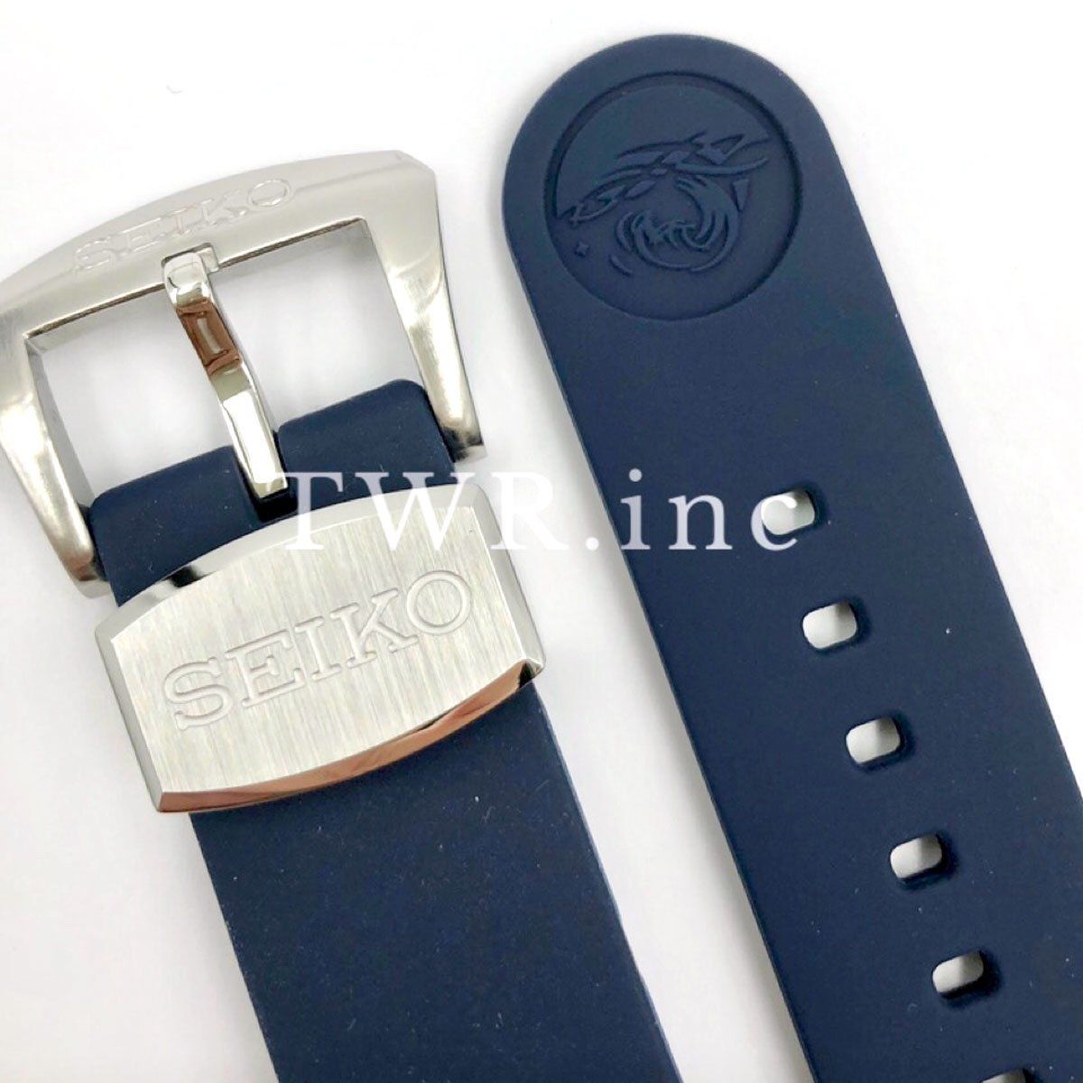 Seiko SRPA83 Blue Rubber Watch Band Prospex Padi 22mm image