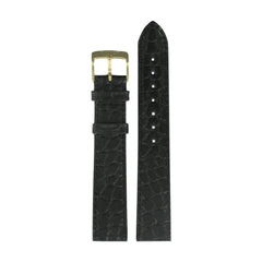 Genuine Tissot 18mm Ligne Suede Black Leather Strap by Tissot