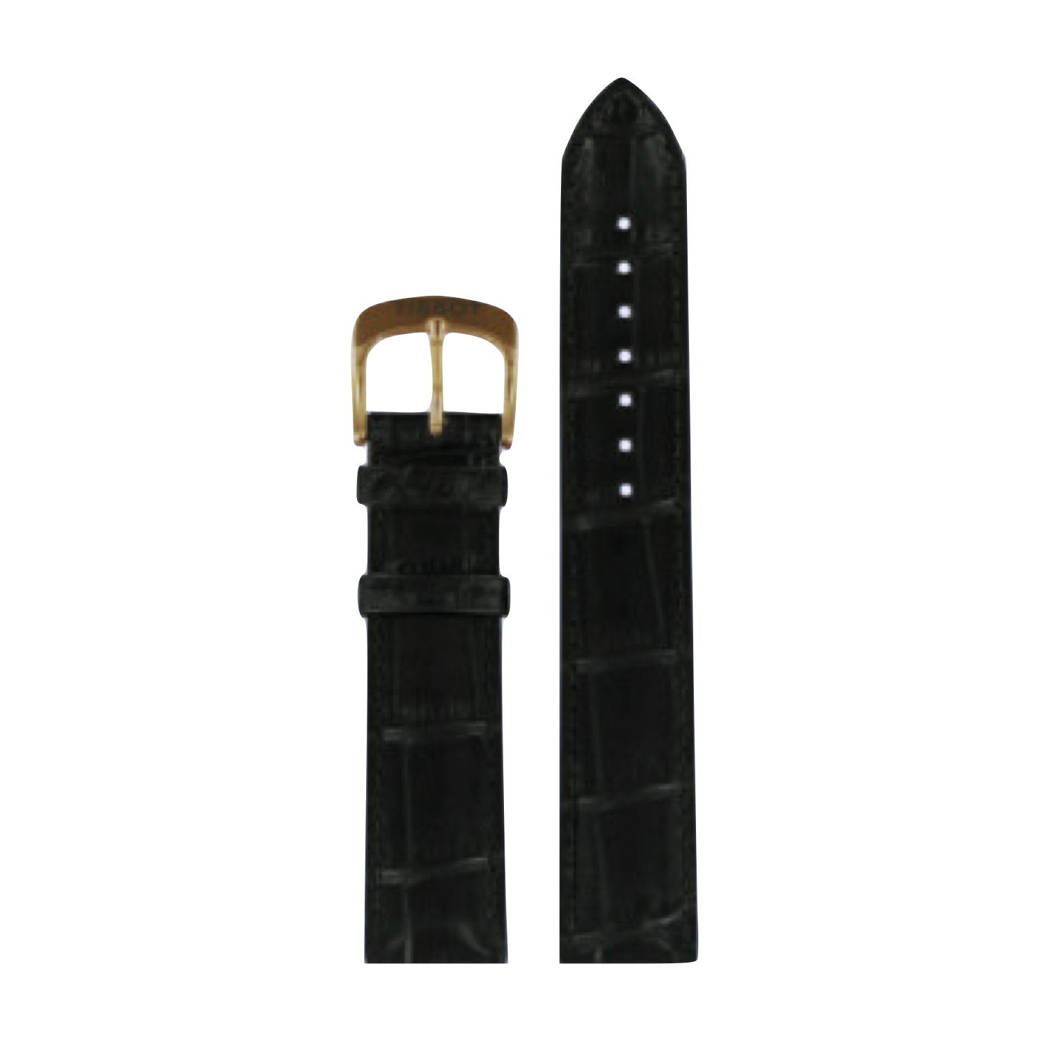 Genuine Tissot 19mm Carson Black Leather Strap by Tissot