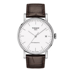 Tissot 21mm Every Time Brown Leather Strap image