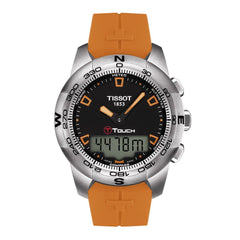 TISSOT T-TOUCH II ORANGE SILICONE STRAP image