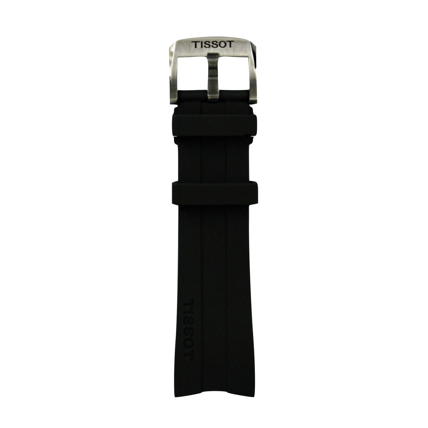 Genuine Tissot 23mm PRC 200 Black Silicone Rubber Strap by Tissot