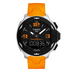 TISSOT T-RACE TOUCH ORANGE RUBBER BAND image