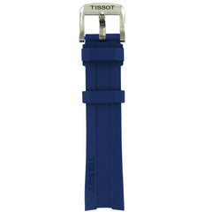 Tissot Strap T603038014 PRC 200 Blue Silicone Rubber 19mm image