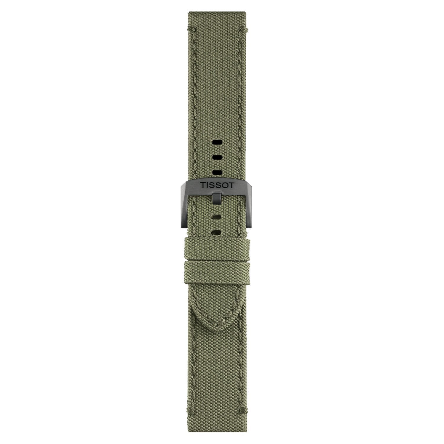 Tissot Synthetic Fabric Khaki Strap Grey 22mm T604043499 image