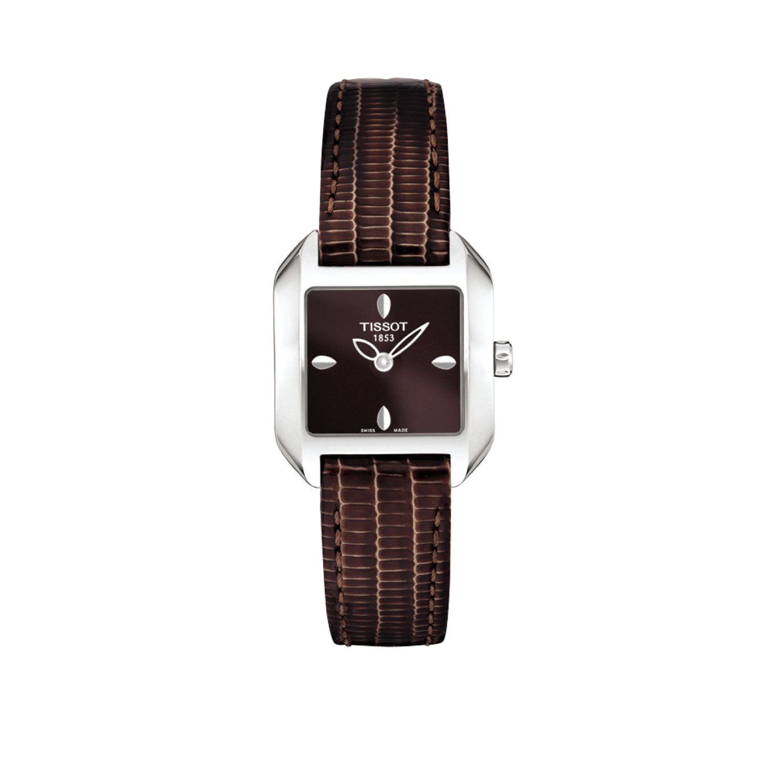 Tissot 14mm T-Wave Brown Leather Strap without Buckle image