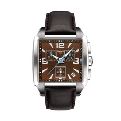 Tissot 22mm Quadrato ll Brown Leather Strap without Buckle image