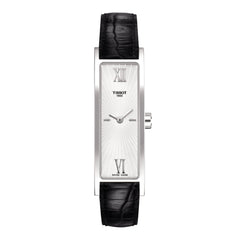 Tissot 11mm Happy Chic Black Leather Strap without Buckle image