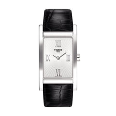 Tissot 18mm Happy Chic ll Black Leather Strap without Buckle image