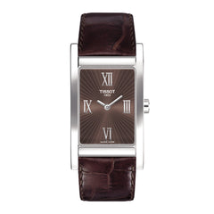 Tissot 18mm Happy Chic ll Brown Leather Strap without Buckle image