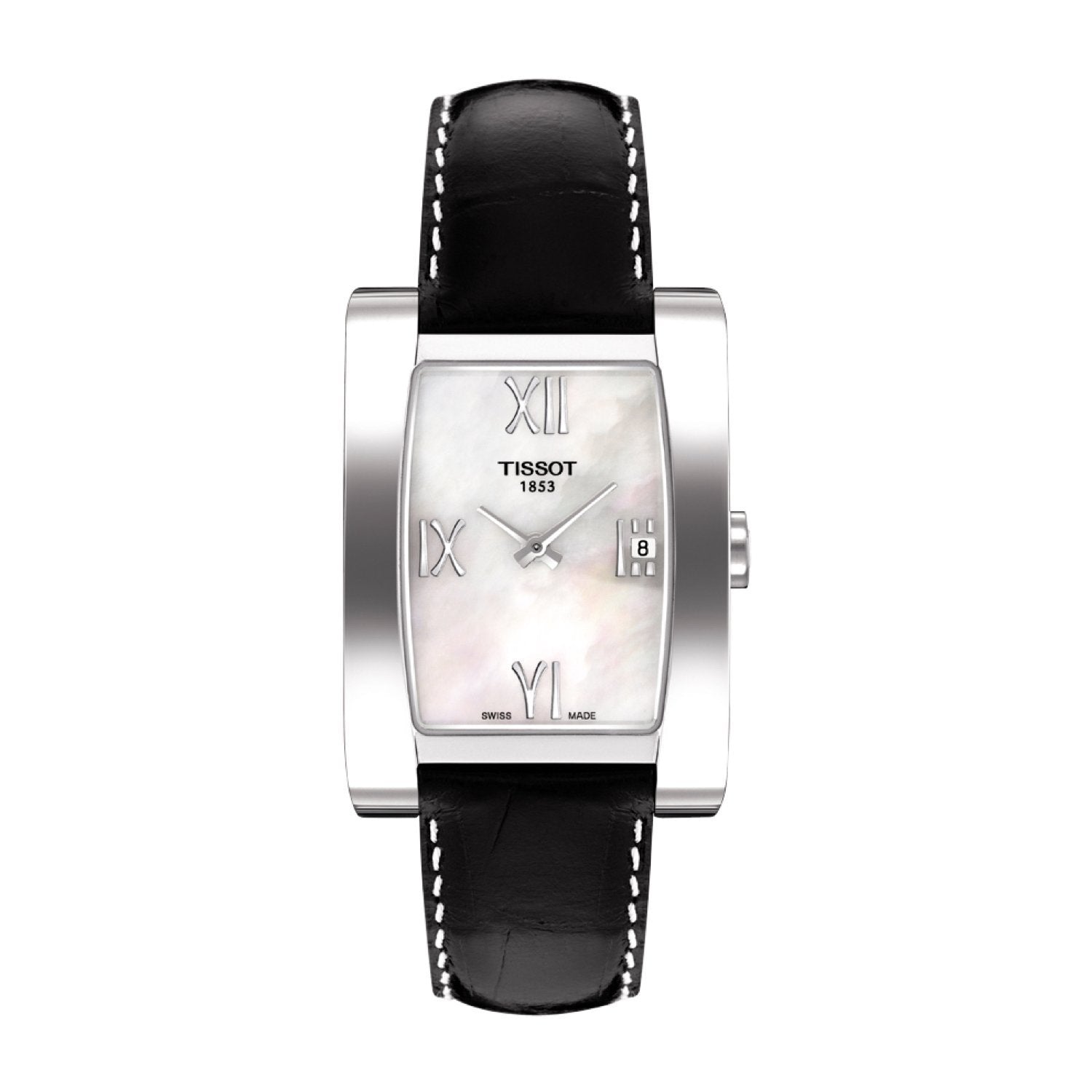 Tissot 15mm Generosi-T Black Leather Strap without Buckle image