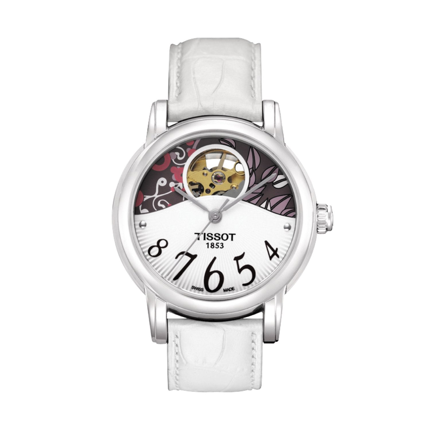 Tissot 16mm Chrono Lady White Leather Strap without Buckle image