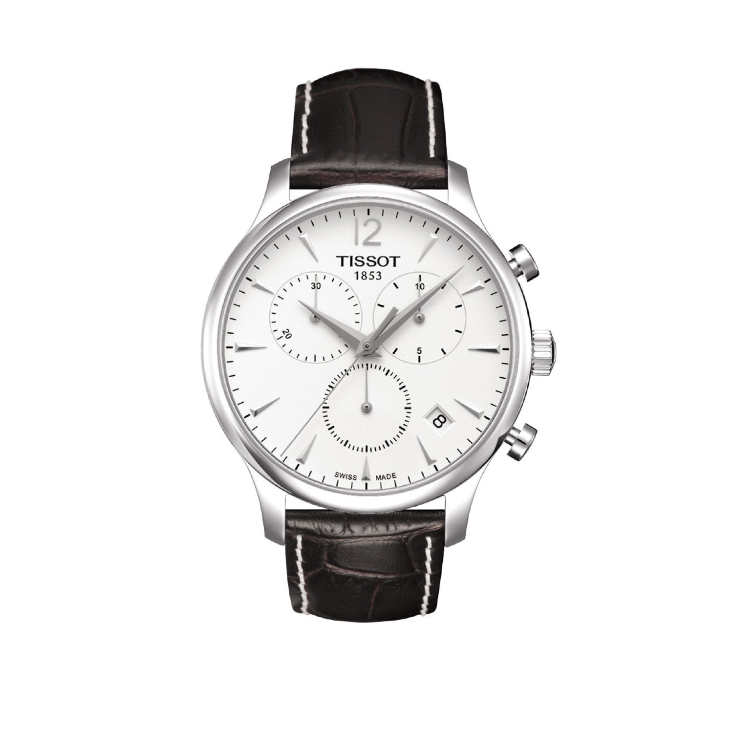Tissot 20mm Tradition Brown Leather Strap without Buckle image