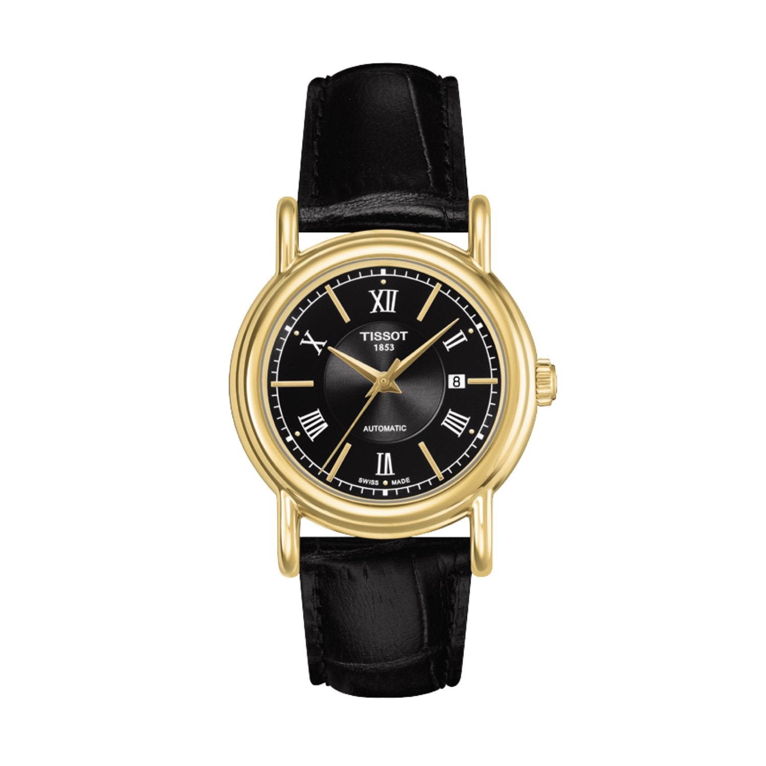Tissot 16mm Carson Black Leather Strap without Buckle image