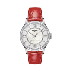 Tissot 16mm Chemin Des Tourelles Red Leather Strap without Buckle image