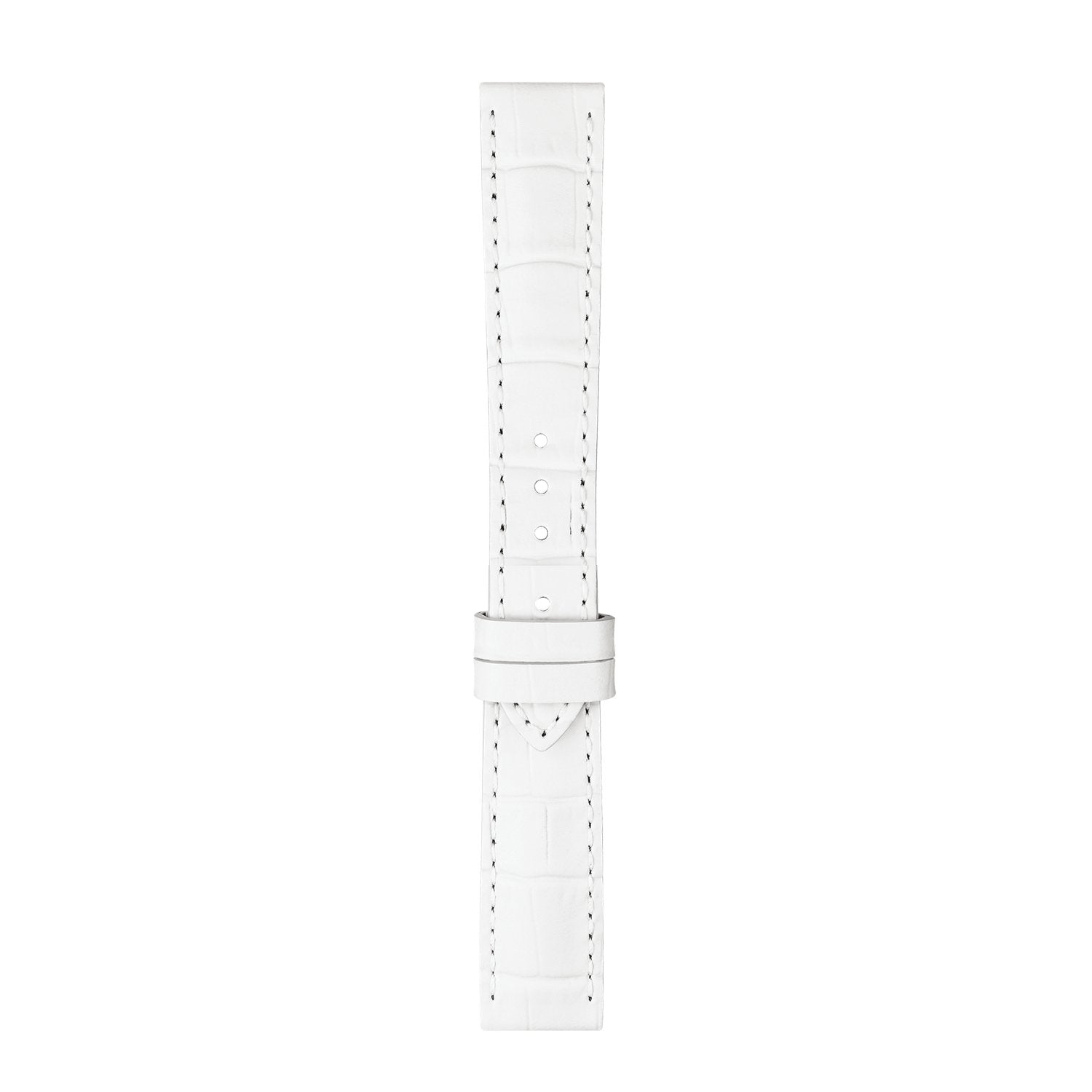 Genuine Tissot 16mm Ballade White Leather Strap without Buckle by Tissot